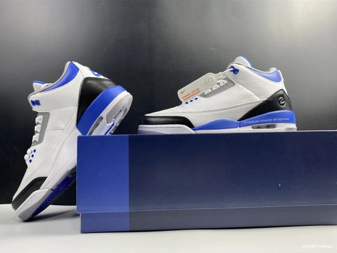 White CT8532-040 Retro Blue Air Jordan 3 0823